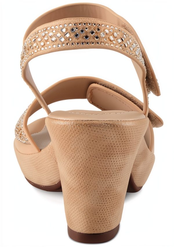 Patrizia Womens Platform Heels Crystal Strap Adjustable-7