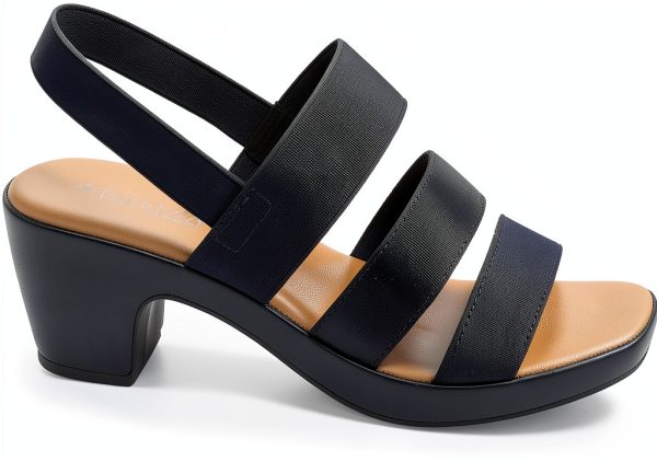 Patrizia Womens Heeled Sandals Metallic Strap Platform Heel-5