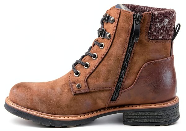 Patrizia Womens Hiking Booties Faux Leather Winter Boots-4