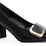 Ann Creek Womens Pumps Chunky Heel Square Toe Faux Leather-0