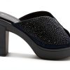 LAVINA Womens Heeled Sandals Crystal Embellishments Platform-6