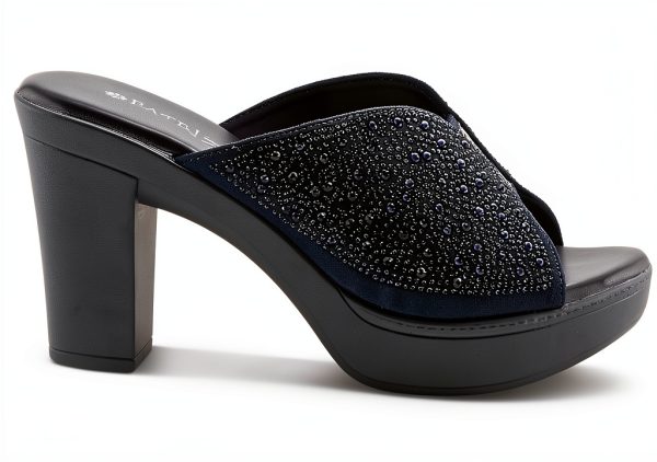 LAVINA Womens Heeled Sandals Crystal Embellishments Platform-6