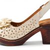 Patrizia Womens Heeled Sandals Flower Design Adjustable-3