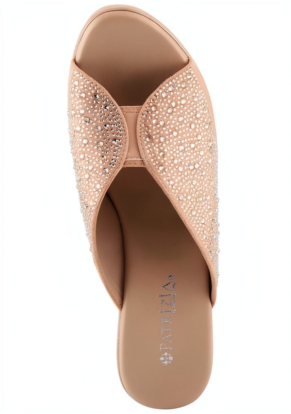 LAVINA Womens Heeled Sandals Crystal Platform Comfort-3