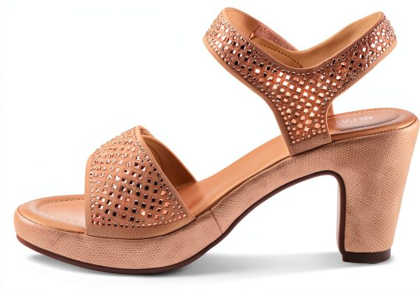 Patrizia Womens Platform Heels Crystal Strap Adjustable-3