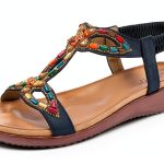 Patrizia Womens Platform Sandals Beaded Stretchy Strap-0