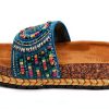 Patrizia Womens Slide Sandals Beaded Cork Wedge Multicolor-2