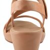 YADIEL Womens Heeled Sandals Crystal Strap Low Block Heel-4