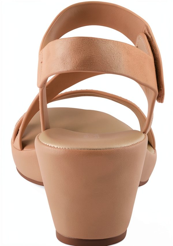 YADIEL Womens Heeled Sandals Crystal Strap Low Block Heel-4