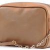 PATRIZIA PEPE Leather Satchel Bag Winter Sand Everyday Use-1