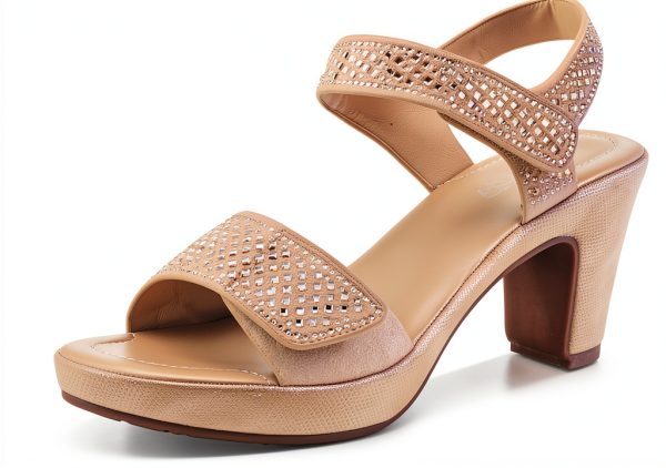 Patrizia Womens Platform Heels Crystal Strap Adjustable-0
