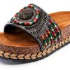Patrizia Womens Slide Wedges Beaded Cork Wedge Sandals-0