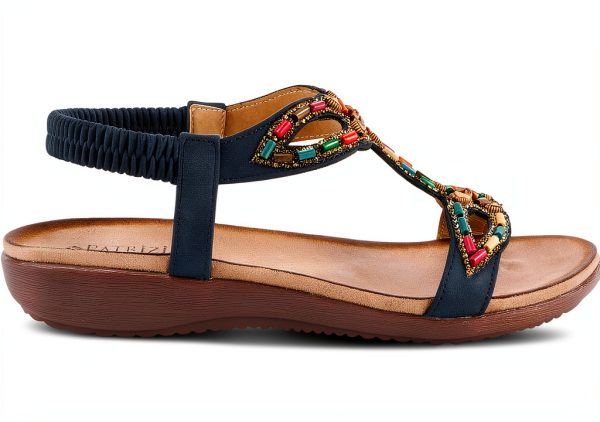 Patrizia Womens Platform Sandals Beaded Stretchy Strap-8