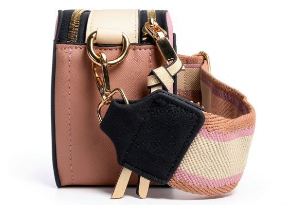 Bee Crossbody Bag Women Pu Leather Two Strap Shoulder Purse-5