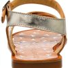 PATRIZIA PEPE Girls Gold Leather Shoes Size 12 Little Kid-2