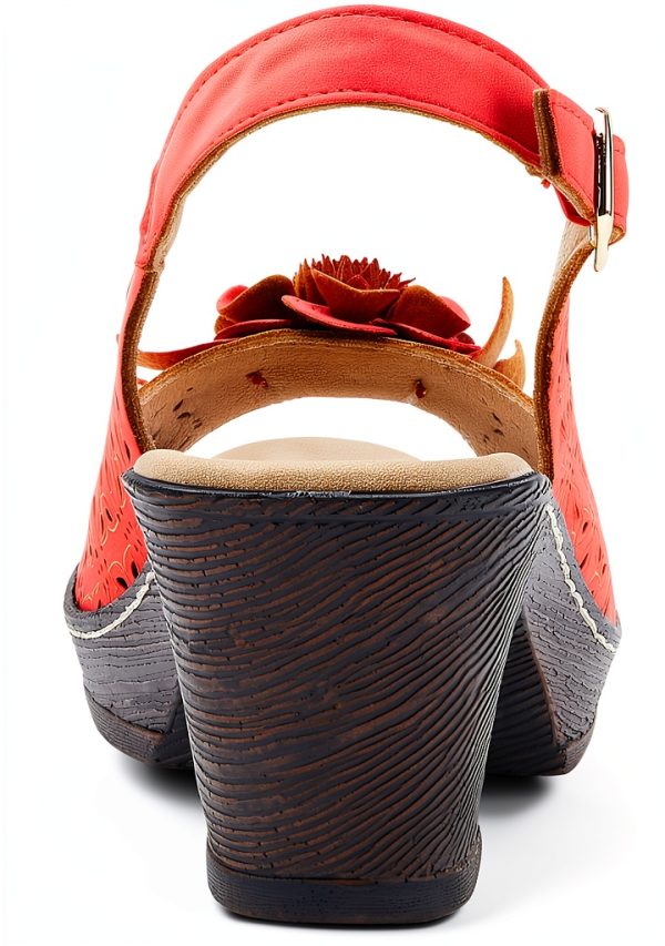 Patrizia Womens Sandals Flower Design Adjustable Buckle-7