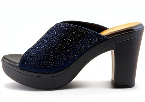LAVINA Womens Heeled Sandals Crystal Embellishments Platform-3